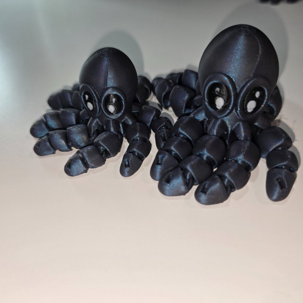 3D Articulated Fidget Toy Octopus Small & Large
